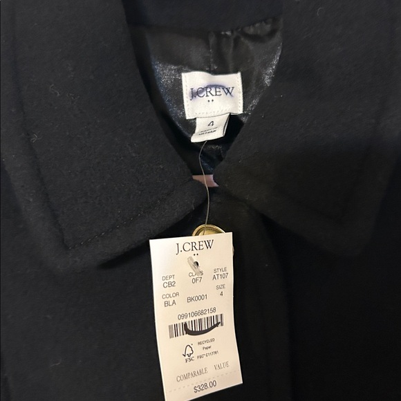 Women’s Aj Crew Pea coat with Gold Buttons New size 4 - Picture 2 of 4